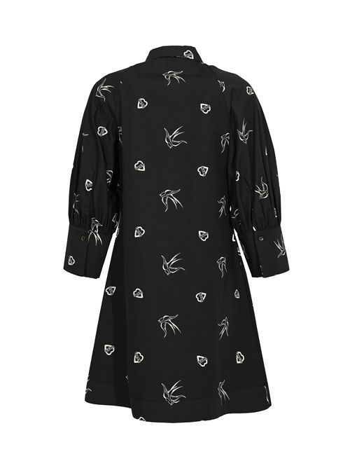 Abito corto chemisier Semola in popeline constampa tattoo PINKO | 105476 A2QAZZ2